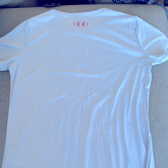 💙UNDER ARMOUR 💙baby blue junior girls T-shirt in Youth Large. Fits Women’s XS. - Picture 2 of 8